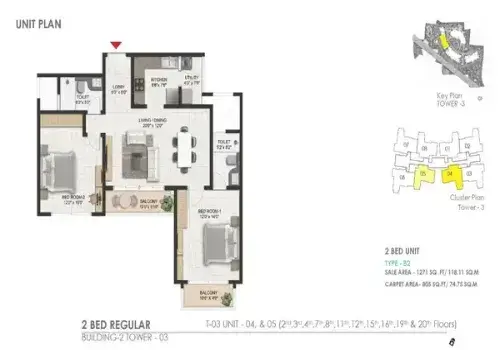 3 BHK in Assetz Sora & Saki Begalur